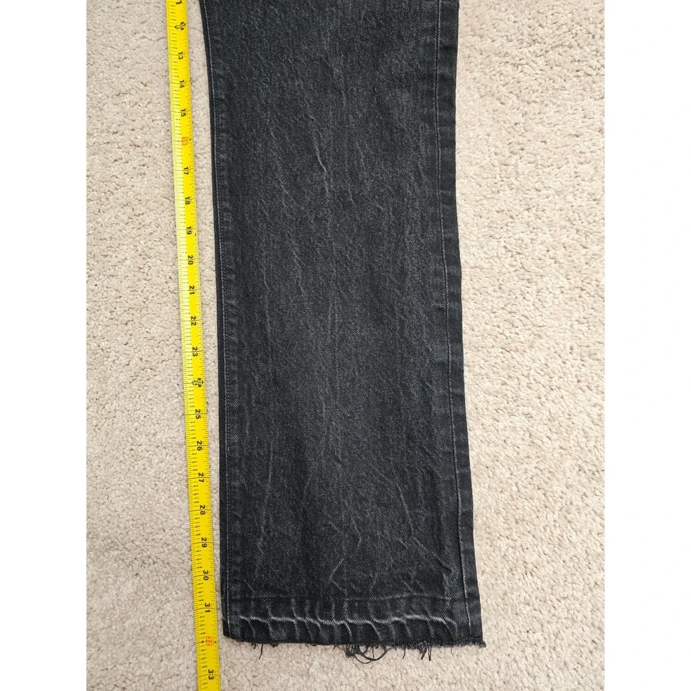 J.Crew 1040 Straight Fit Japanese Kaihara Denim Jeans Black 32x34 (31.5)